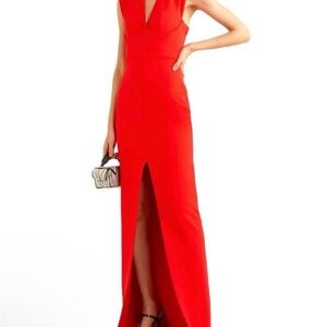 Solace London Vibrant Red Maxi Dress